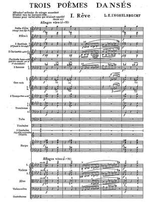 Inghelbrecht, Désiré-Émile: 3 Poèmes Dansés (1923) for orchestra