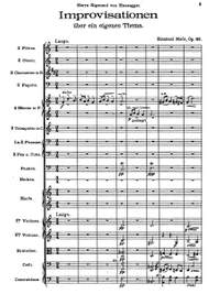 Moór, Emanuel: Improvisationen über ein eigenes Thema op. 63 for orchestra