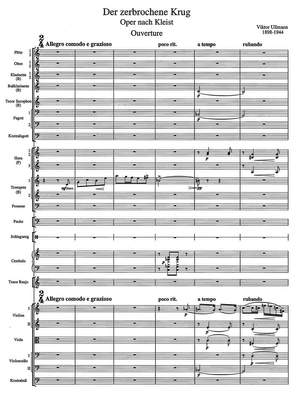 Ullmann, Viktor : 'Der zerbrochene Krug' Op. 36 (full opera score with German libretto after the play by Heinrich von Kleist)