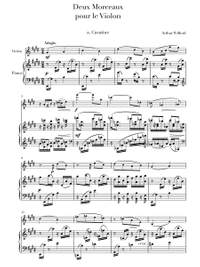 Wilford, Arthur: Deux Morceaux pour le Violon avec Accompagnement de Piano, op. 93 (piano performance score & solo part/first print)