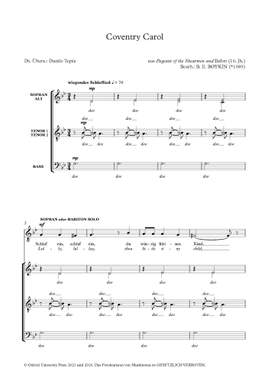 Boykin, B. E.: Coventry Carol (German)