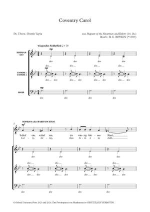Boykin, B. E.: Coventry Carol (German)