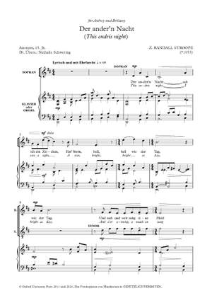 Stroope, Z. Randall: Der ander'n Nacht (This endris night)