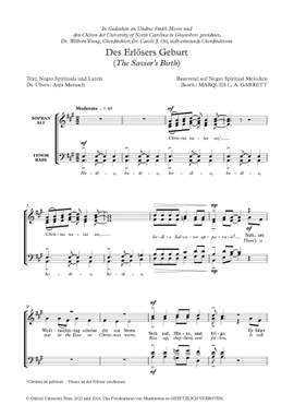 Garrett, Marques L. A.: Des Erlösers Geburt (The Savior's Birth)