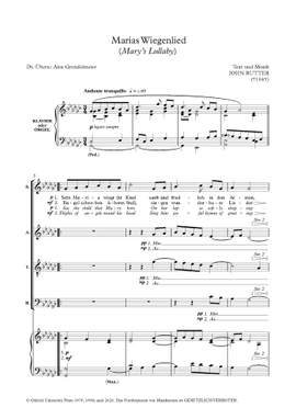 Rutter, John: Marias Wiegenlied (Mary's Lullaby)