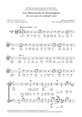 Capers, Valerie: Um Mitternacht im Sternenglanz (It came upon the midnight clear)
