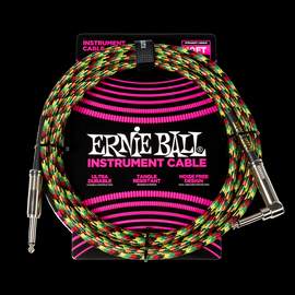 Ernie Ball 10' Braided Cable Straight/Angled - Good Vibrations
