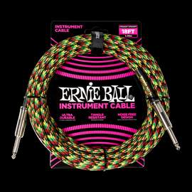 Ernie Ball 18' Braided Cable Straight/Straight - Good Vibrations