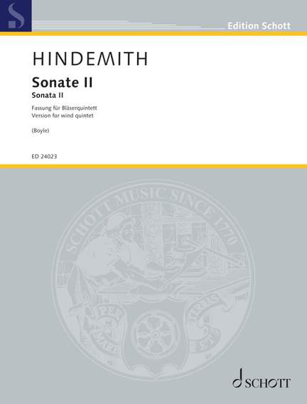Hindemith, P: Sonate II