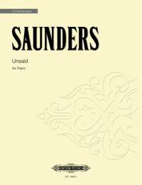 Saunders, Rebecca: Unsaid (piano)
