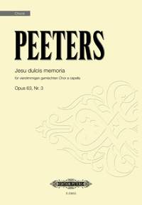 Peeters, Flor: Jesu dulcis memoria Op.63 No.3 (SATB)