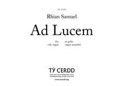 Rhian Samuel: Ad Lucem