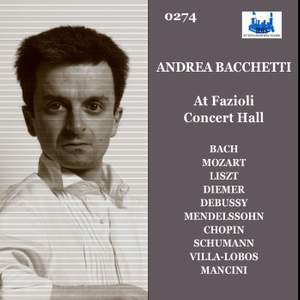 Andrea Bacchetti live at Fazioli Concert Hall
