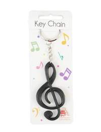 Keyring g-clef black