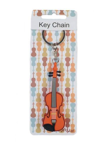 Keyring violin 3D metal