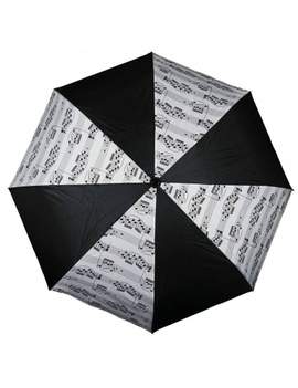 Mini umbrella sheet music black/white