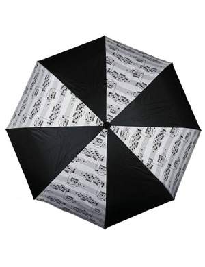 Mini umbrella sheet music black/white