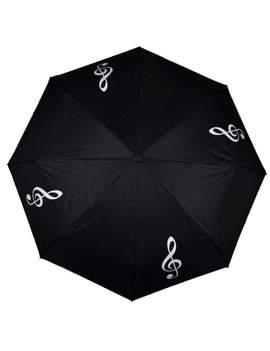 Mini umbrella g-clef black/white