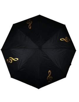 Mini umbrella g-clef black/golden