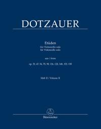 Dotzauer, Justus Johann Friedrich: Etudes for Violoncello solo Volume II