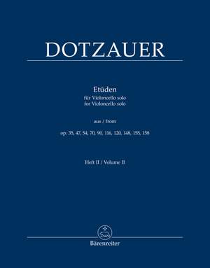Dotzauer, Justus Johann Friedrich: Etudes for Violoncello solo Volume II