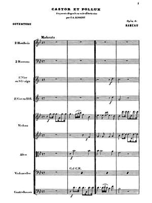 Gevaert, François-Auguste: Danses célèbres des Fondateurs de l'Opéra français, 3e Suite: Rameau - Fragments de Castor et Pollux
