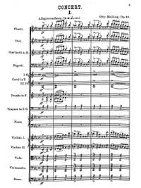 Malling, Otto: Concerto pour piano en do mineur, Op. 43 (1890)