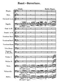 Mayer, Emilie: Faust-Ouvertüre op. 46 für großes Orchester
