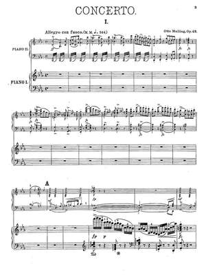 Malling, Otto: Concerto pour piano en do mineur, Op. 43 (Piano reduction, 2 copies)