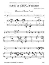 Turnage, Mark-Anthony: Songs of Sleep and Regret