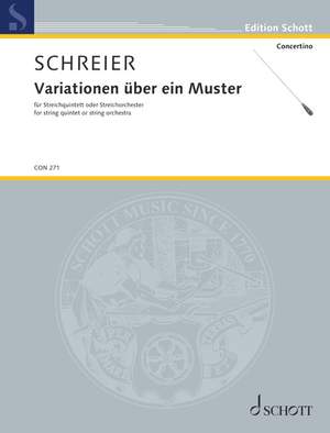 Schreier, Anno: Variationen über ein Muster