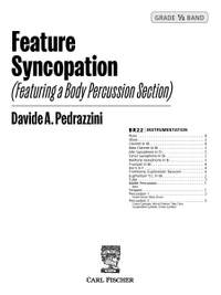 Davide Pedrazzini: Feature Syncopation