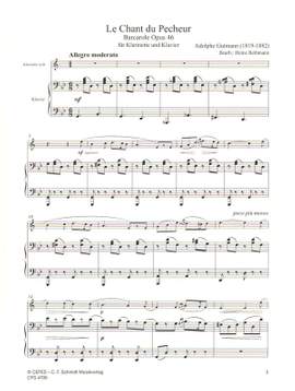 Gutmann, A: Le Chant du Pecheur - Barcarole op.46