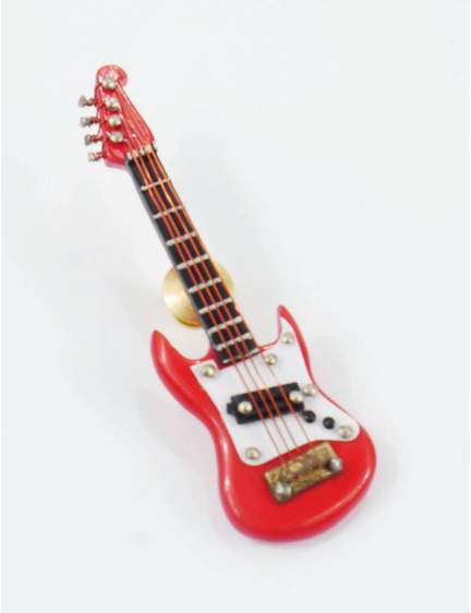 Miniature Pin e-guitar red