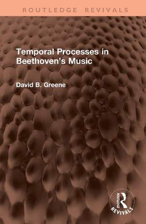 Temporal Processes in Beethoven’s Music