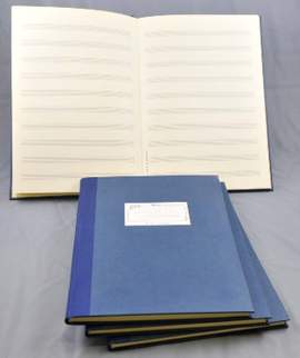 Notenbuch DIN A4-Format hoch 12 Systeme 96 Seiten