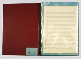 Notenmappe DIN A5 hoch 15 Taschen
