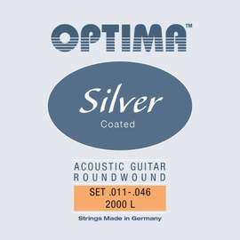Optima Silver Acoustics Guitar Set, Light