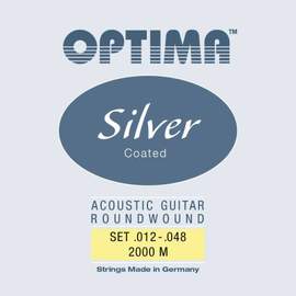 Optima Silver Acoustics Guitar Set, Medium
