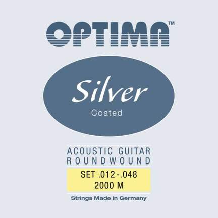 Optima Silver Acoustics Guitar Set, Medium