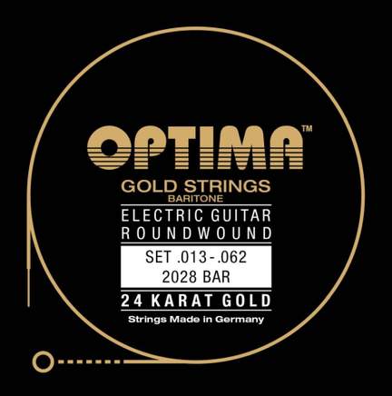 Optima Electric Guitar 24K Gold Strings Set