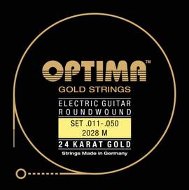 Optima Electric Guitar 24K Gold Strings Set