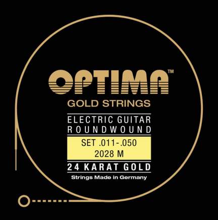 Optima Electric Guitar 24K Gold Strings Set