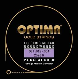 Optima Electric Guitar 24K Gold Strings Set