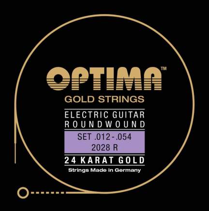 Optima Electric Guitar 24K Gold Strings Set