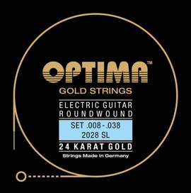 Optima Electric Guitar 24K Gold Strings Set