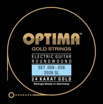 Optima Electric Guitar 24K Gold Strings Set