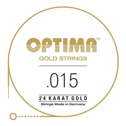 Optima 24K Gold Strings Single String .015