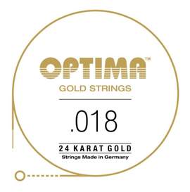 Optima 24K Gold Strings Single String .018