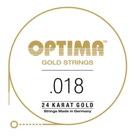 Optima 24K Gold Strings Single String .018